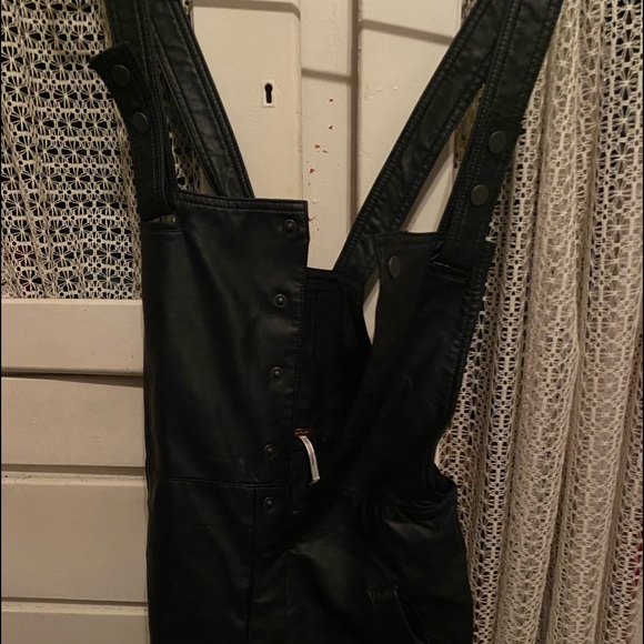 Free People Mod Moto Overalls - Vegan Leather - Picture 7 of 11